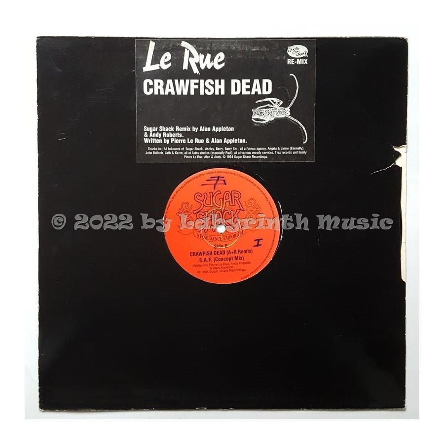 Le Rue - Crawfish Dead • 12" Vinyl Maxi - Labyrinth Music