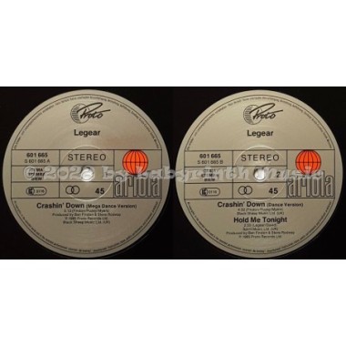 Legear - Crashin' Down • 12" Vinyl Maxi • MINT - Labyrinth Music