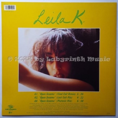 Leila K - Open Sesame • Final Exit Remix • 12" Vinyl Maxi • MINT - Labyrinth Music