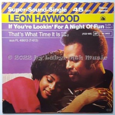 Leon Haywood - If You're Looking For A Night Of Fun • 12" Vinyl Maxi • EX - Labyrinth Music