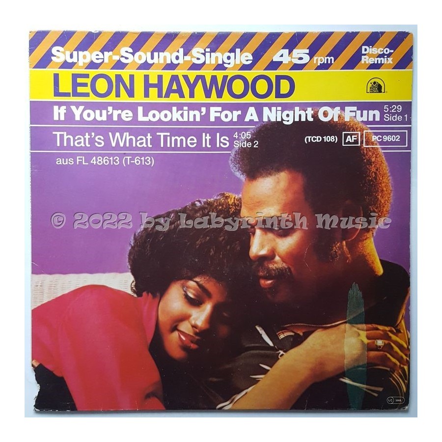 Leon Haywood - If You're Looking For A Night Of Fun • 12" Vinyl Maxi - Labyrinth Music