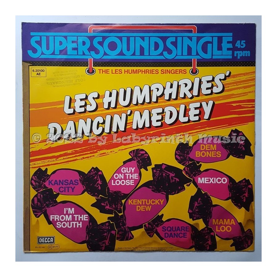 Les Humphries Singers - Les Humphries' Dancin' Medley • 12" Vinyl Maxi • EX - Labyrinth Music