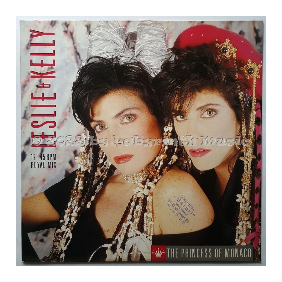 Leslie & Kelly - The Princess Of Monaco • 12" Vinyl Maxi • EX - Labyrinth Music