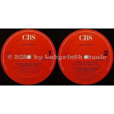 Leslie & Kelly - The Princess Of Monaco • 12" Vinyl Maxi • EX - Labyrinth Music
