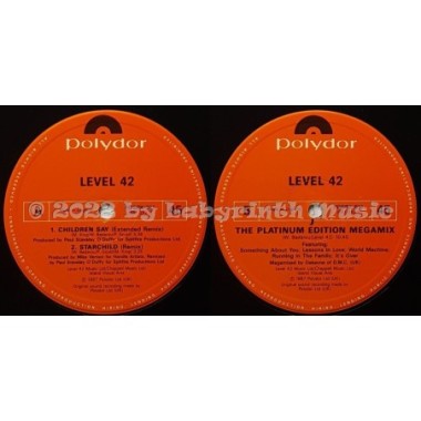 Level 42 - Children Say • 12" Vinyl Maxi • MINT - Labyrinth Music