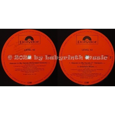 Level 42 - Heaven In My Hands • 12" Vinyl Maxi • EX - Labyrinth Music
