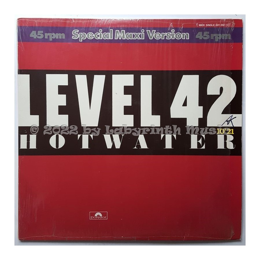 Level 42 - Hot Water • 12" Vinyl Maxi • EX - Labyrinth Music