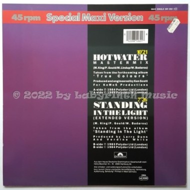 Level 42 - Hot Water • 12" Vinyl Maxi • MINT - Labyrinth Music