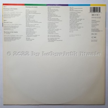 Level 42 - Running In The Family • 12" Vinyl Maxi • NM - Labyrinth Music