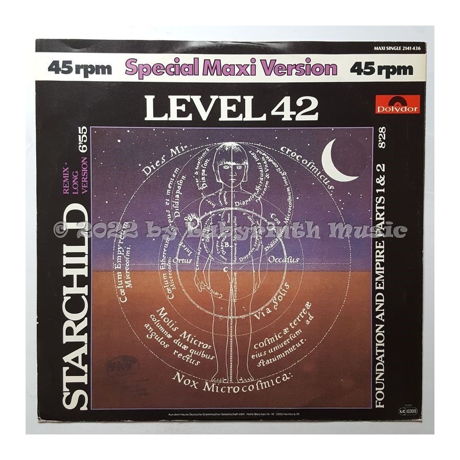 Level 42 - Starchild • 12" Vinyl Maxi • EX - Labyrinth Music