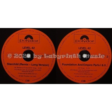 Level 42 - Starchild • 12" Vinyl Maxi • EX - Labyrinth Music