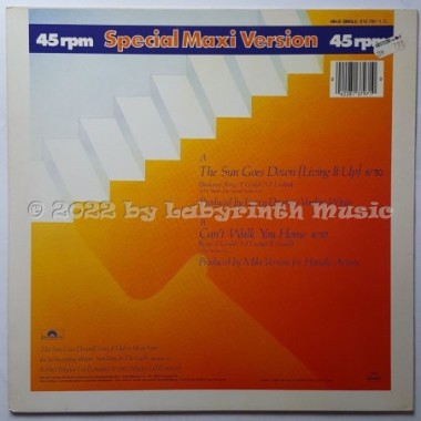 Level 42 - The Sun Goes Down (Living It Up) • 12" Vinyl Maxi • MINT - Labyrinth Music