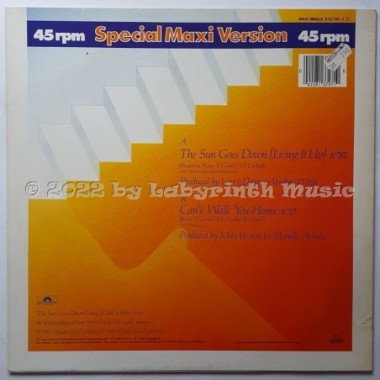 Level 42 - The Sun Goes Down (Living It Up) • 12" Vinyl Maxi - Labyrinth Music