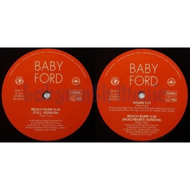 Baby Ford - Beach Bump • 12" Vinyl Maxi • EX - Labyrinth Music