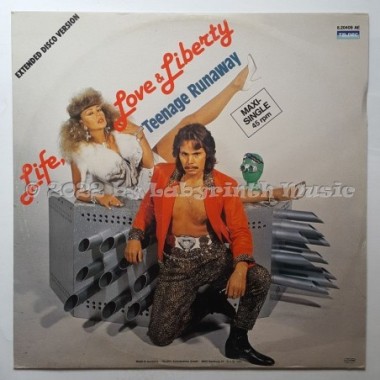 Life, Love & Liberty - Teenage Runaway • 12" Vinyl Maxi • NM - Labyrinth Music