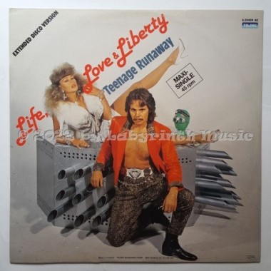 Life, Love & Liberty - Teenage Runaway • 12" Vinyl Maxi • NM - Labyrinth Music