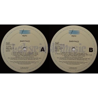 Babyface - Rock Bottom • 12" Vinyl Maxi • EX - Labyrinth Music