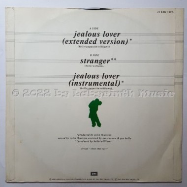 Light Of The World - Jealous Lover • 12" Vinyl Maxi - Labyrinth Music