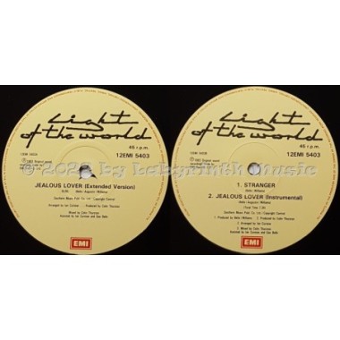 Light Of The World - Jealous Lover • 12" Vinyl Maxi - Labyrinth Music