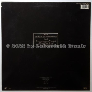 Limahl - Love In Your Eyes • 12" Vinyl Maxi • EX - Labyrinth Music