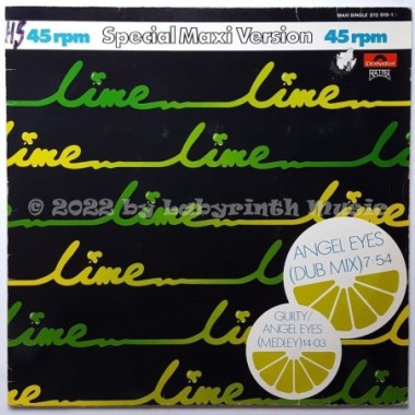 Lime - Angel Eyes • 12" Vinyl Maxi - Labyrinth Music