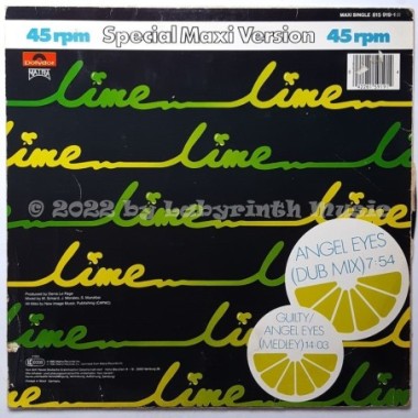 Lime - Angel Eyes • 12" Vinyl Maxi - Labyrinth Music
