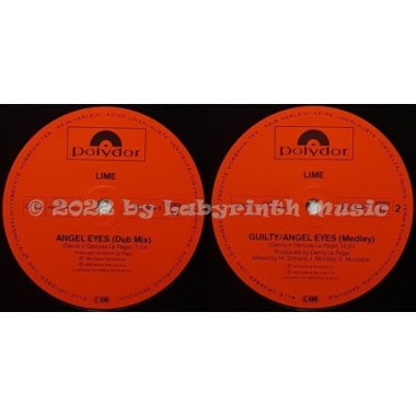 Lime - Angel Eyes • 12" Vinyl Maxi - Labyrinth Music