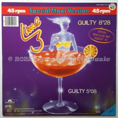 Lime - Guilty • 12" Vinyl Maxi • EX - Labyrinth Music