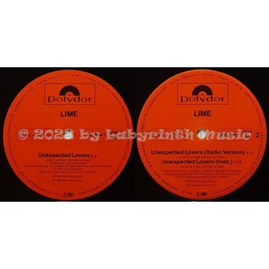 Lime - Unexpected Lovers • 12" Vinyl Maxi - Labyrinth Music