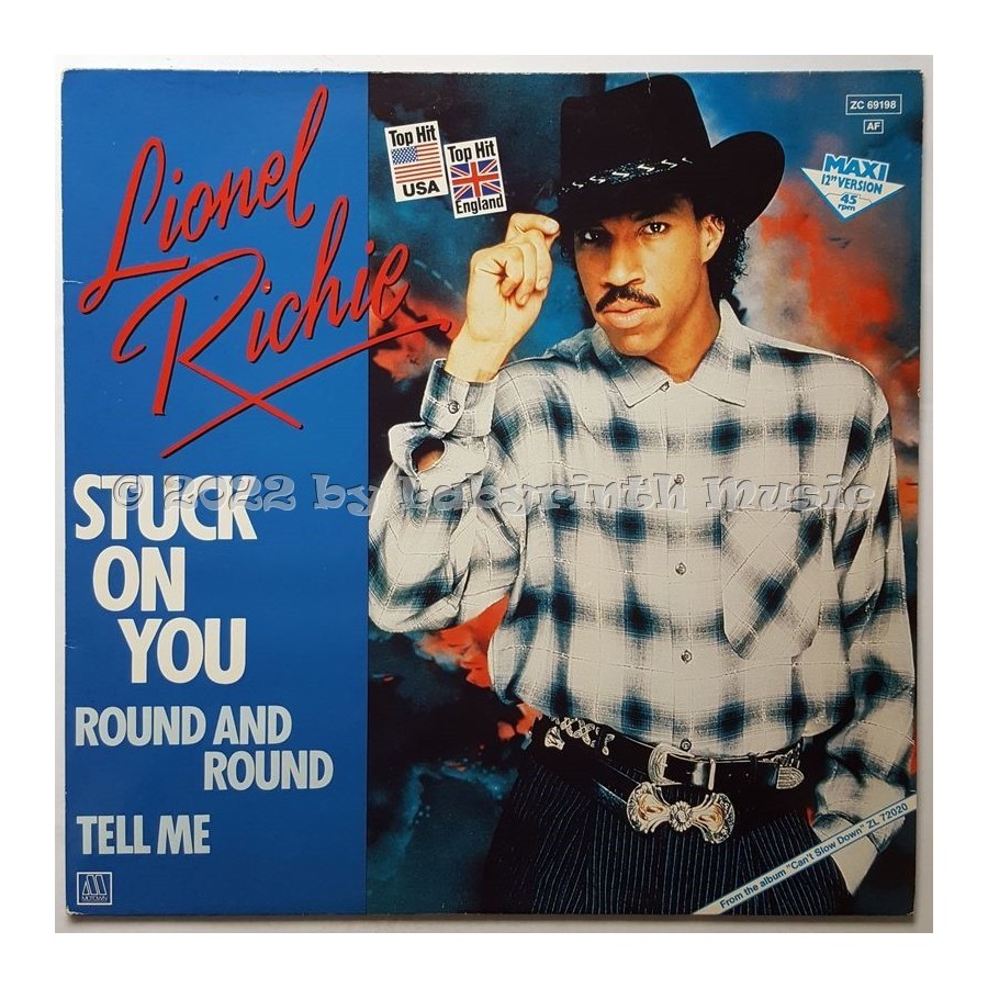 Lionel Richie - Stuck On You • 12" Vinyl Maxi - Labyrinth Music