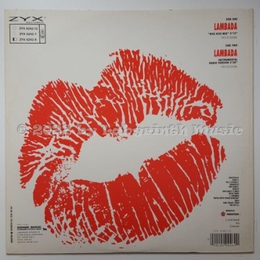 Lips-Kiss - Lambada • 12" Vinyl Maxi • NM - Labyrinth Music