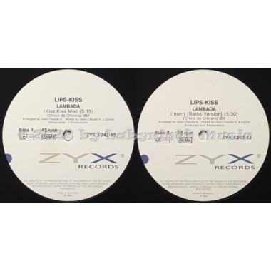 Lips-Kiss - Lambada • 12" Vinyl Maxi • NM - Labyrinth Music