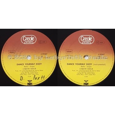 Liquid Gold - Dance Yourself Dizzy • 12" Vinyl Maxi - Labyrinth Music