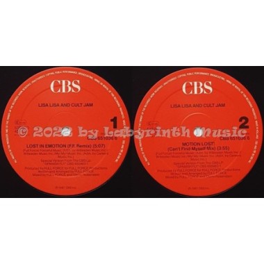 Lisa Lisa & Cult Jam - Lost In Emotion • 12" Vinyl Maxi • MINT - Labyrinth Music