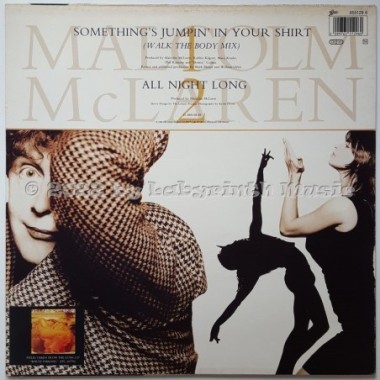 Lisa Marie With Malcolm Mclaren And The Bootzilla Orchestra - Something's Jumpin' In Your Shirt • 12" Vinyl Maxi • EX - Labyrint