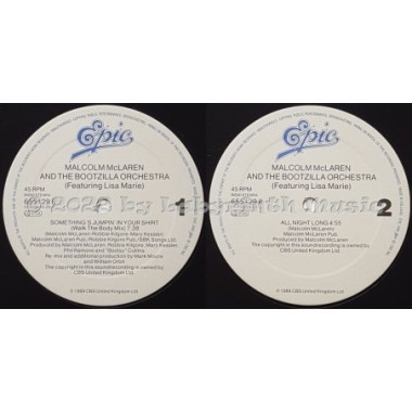 Lisa Marie With Malcolm Mclaren And The Bootzilla Orchestra - Something's Jumpin' In Your Shirt • 12" Vinyl Maxi • EX - Labyrint