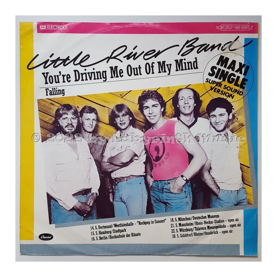 Little River Band - You're Driving Me Out Of My Mind • 12" Vinyl Maxi • EX - Labyrinth Music