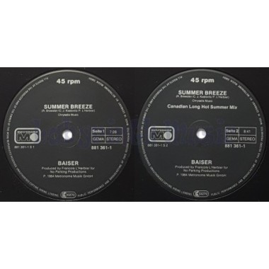 Baiser - Summer Breeze • 12" Vinyl Maxi - Labyrinth Music