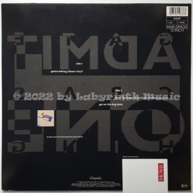 Living In A Box - Gatecrashing • 12" Vinyl Maxi • EX - Labyrinth Music