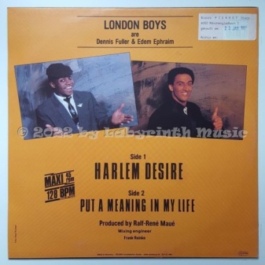 London Boys - Harlem Desire • 12" Vinyl Maxi • EX - Labyrinth Music
