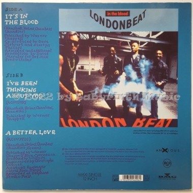 Londonbeat - It's In The Blood • 12" Vinyl Maxi • EX - Labyrinth Music