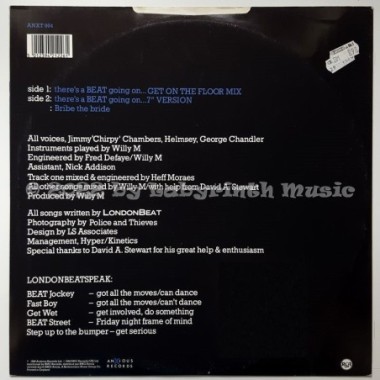Londonbeat - There's A Beat Going On • 12" Vinyl Maxi • NM - Labyrinth Music