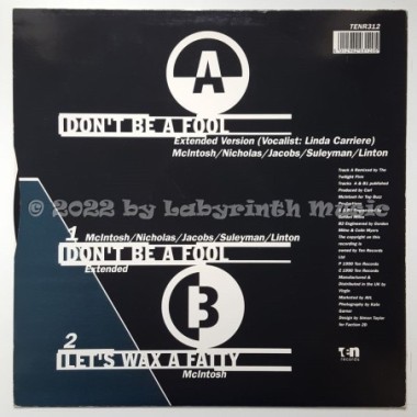 Loose Ends - Don't Be A Fool • Remix • 12" Vinyl Maxi - Labyrinth Music