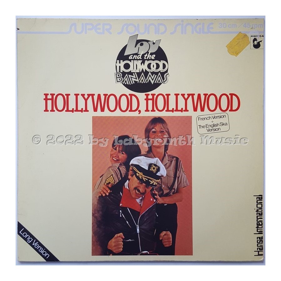 Lou & The Hollywood Bananas - Hollywood, Hollywood • 12" Vinyl Maxi - Labyrinth Music
