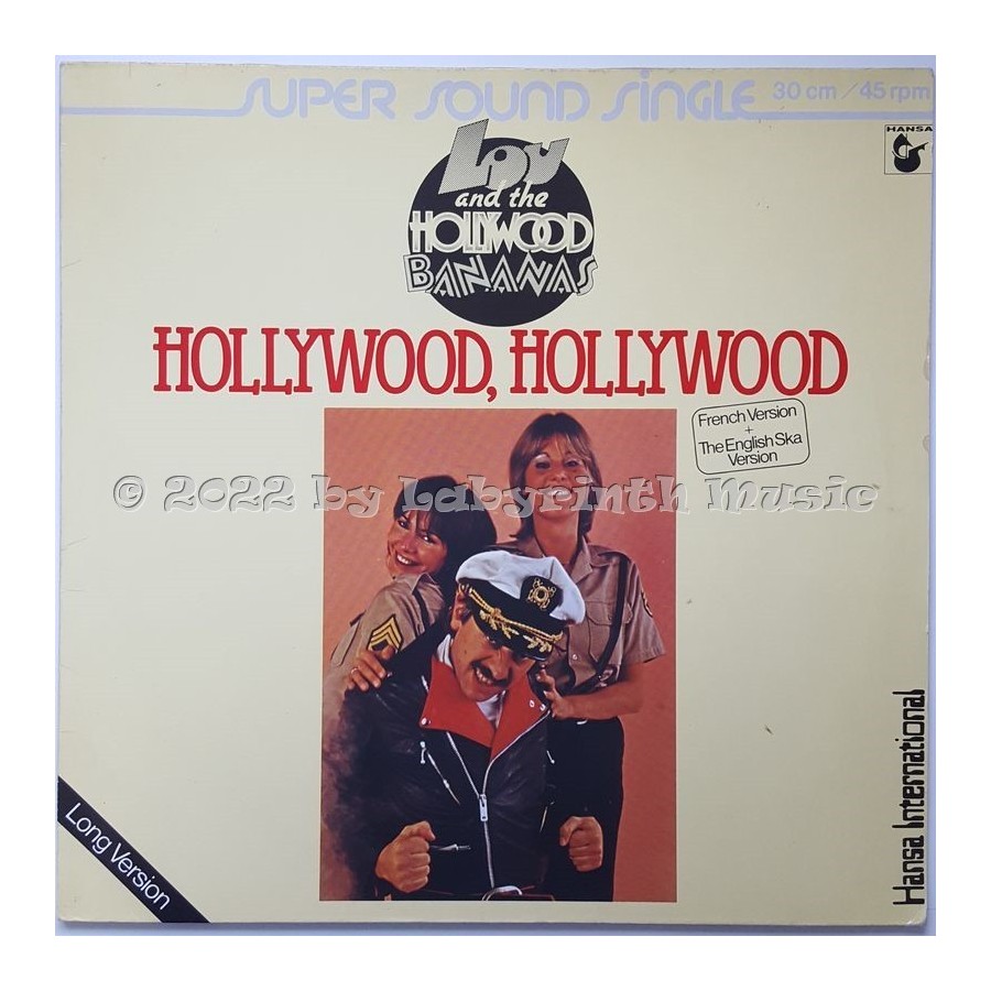 Lou & The Hollywood Bananas - Hollywood, Hollywood • 12" Vinyl Maxi • EX - Labyrinth Music