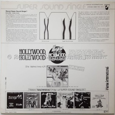 Lou & The Hollywood Bananas - Hollywood, Hollywood • 12" Vinyl Maxi • EX - Labyrinth Music