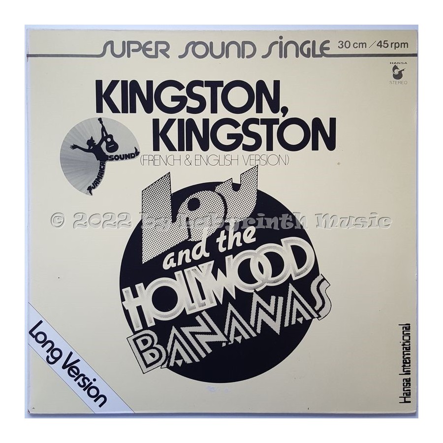 Lou & The Hollywood Bananas - Kingston, Kingston • 12" Vinyl Maxi • EX - Labyrinth Music