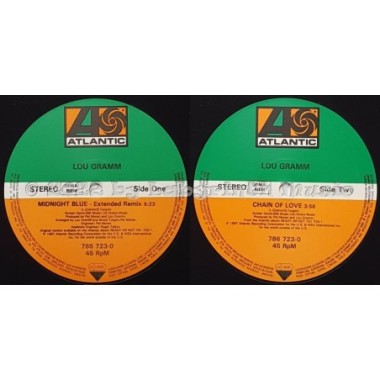 Lou Gramm - Midnight Blue • 12" Vinyl Maxi • MINT - Labyrinth Music