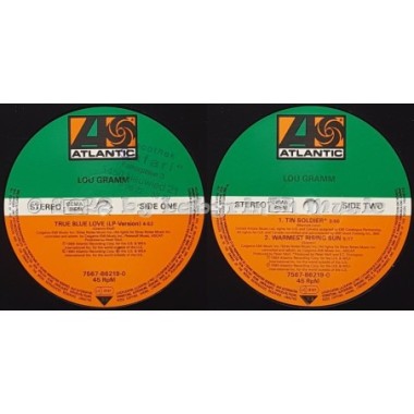 Lou Gramm - True Blue Love • 12" Vinyl Maxi - Labyrinth Music