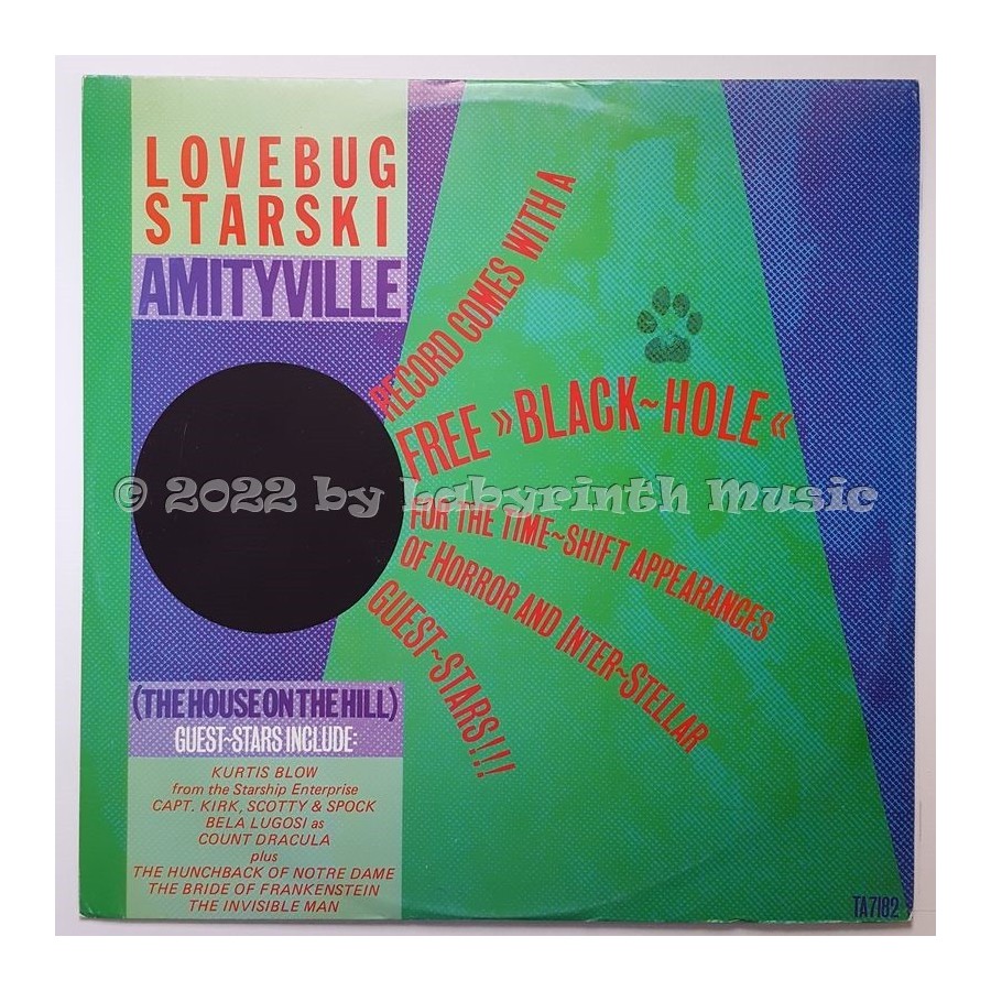 Lovebug Starski - Amityville (The House On The Hill) • 12" Vinyl Maxi • EX - Labyrinth Music